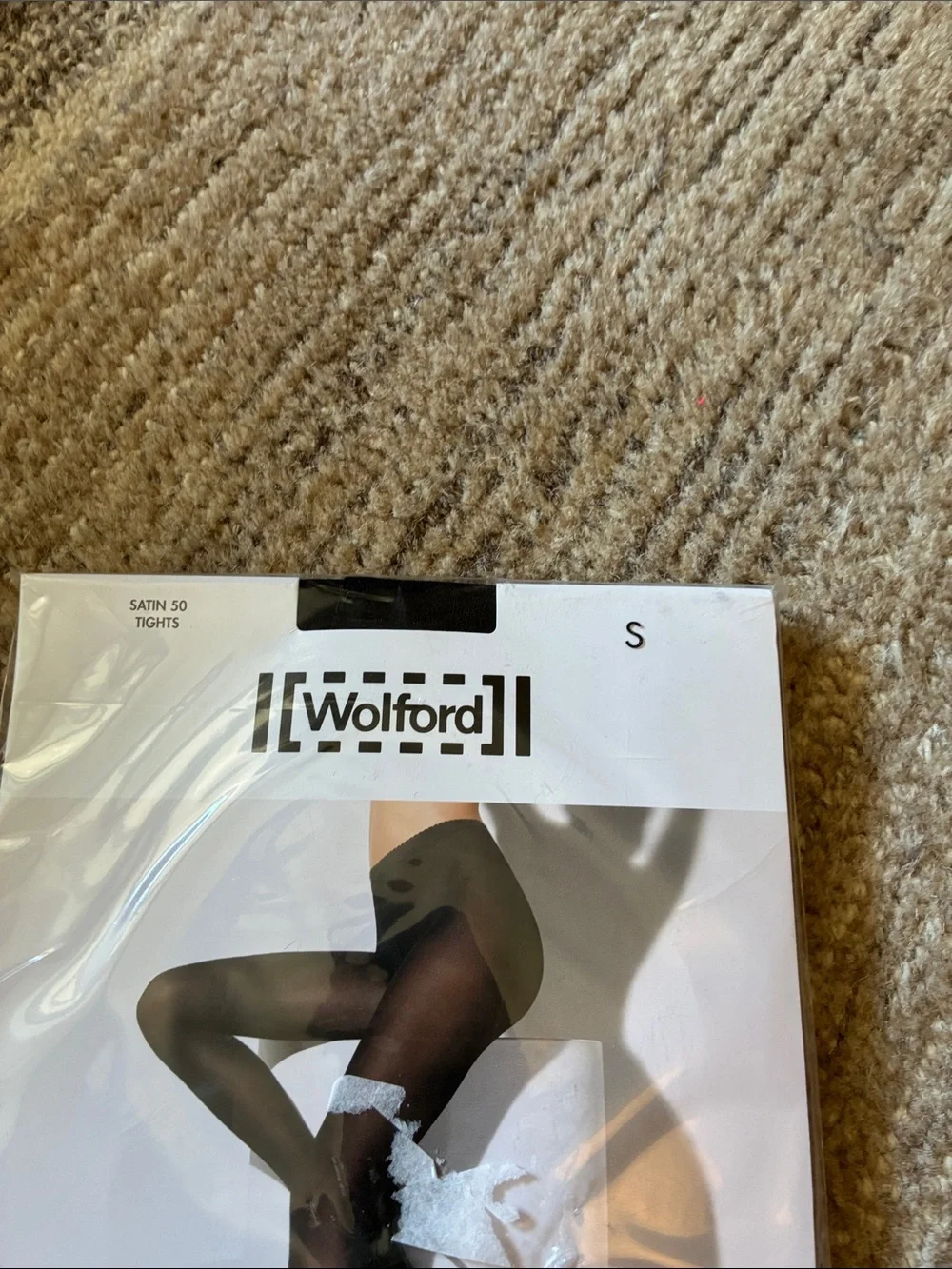 Wolford Women’s Satin 50 Tights Size S New